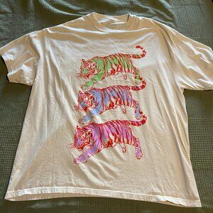 Sticks and Stones Oversized Tiger Tee L/XL